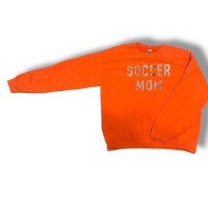 Orange Soccer Mom Sweatshirt